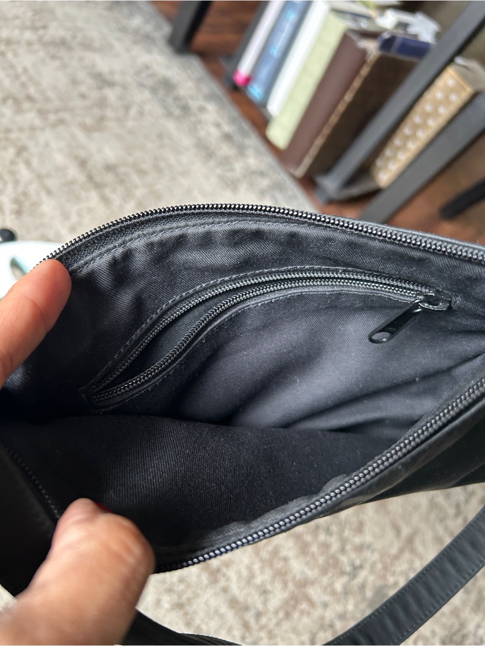 kate spade Black Nylon Shoulder Bag with Top Zip - Picture 5 of 5